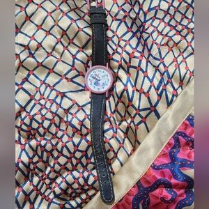 Minnie Mouse Watch Denim Band Disney Not Tested